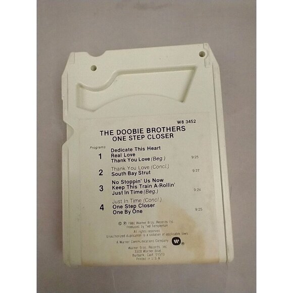 The Doobie Brothers - One Step Closer - 8 Track Tape - Tested - Picture 3 of 6